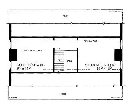 House Plan 95131 Third Level Plan