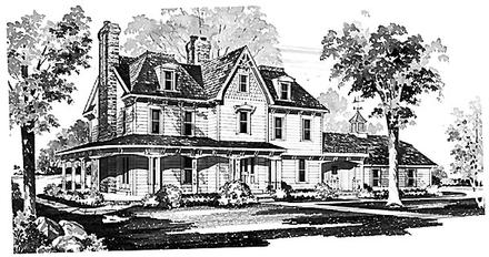 Country Farmhouse Elevation of Plan 95133