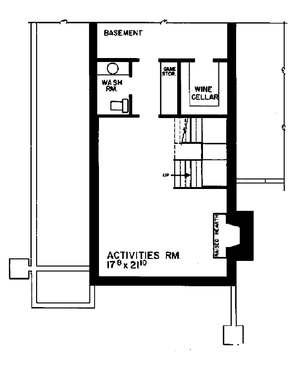 Colonial Country Southern Lower Level of Plan 95135