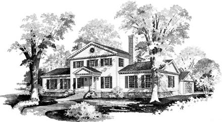 Colonial Elevation of Plan 95137