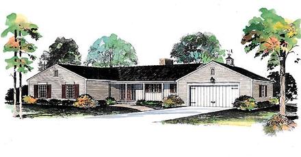 Ranch Elevation of Plan 95138