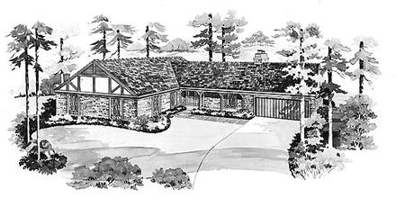 Ranch Elevation of Plan 95140