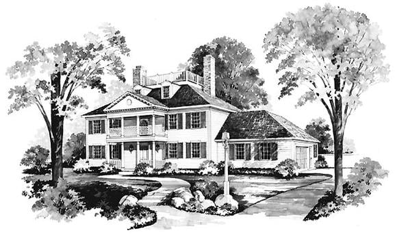 House Plan 95142 Elevation