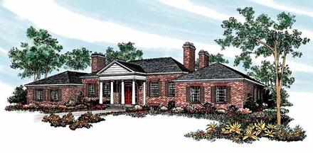 Colonial Elevation of Plan 95143