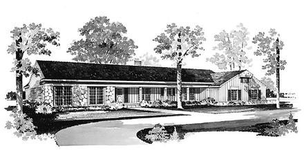 Ranch Elevation of Plan 95145