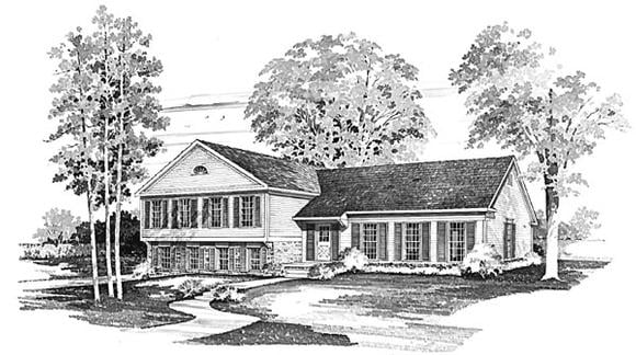 House Plan 95149 Elevation