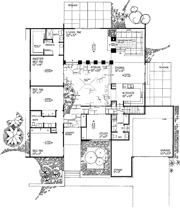 Contemporary Level One of Plan 95150