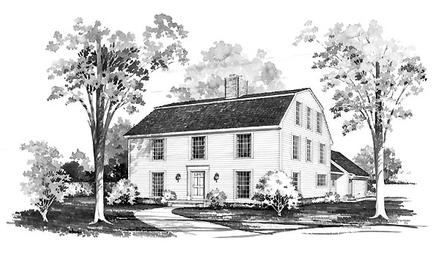 Colonial Elevation of Plan 95170