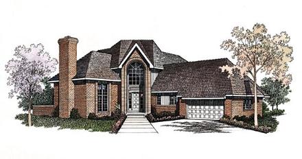 Contemporary Elevation of Plan 95177