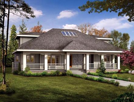 Colonial Traditional Elevation of Plan 95179