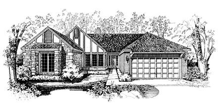 Ranch Elevation of Plan 95190