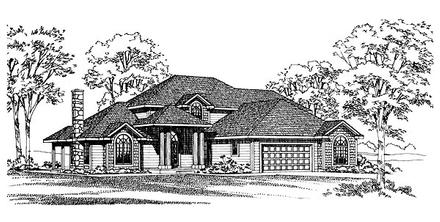 Traditional Elevation of Plan 95205