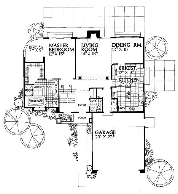 Contemporary Level One of Plan 95206