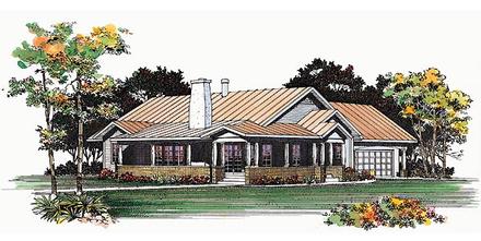 Ranch Elevation of Plan 95209
