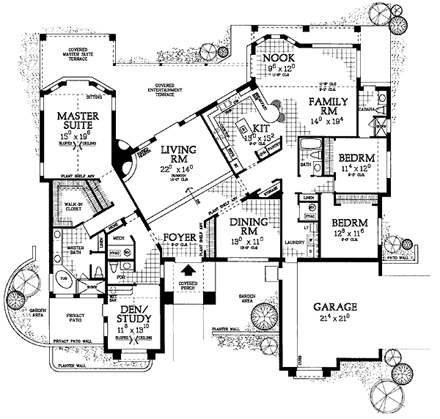 House Plan 95210 First Level Plan