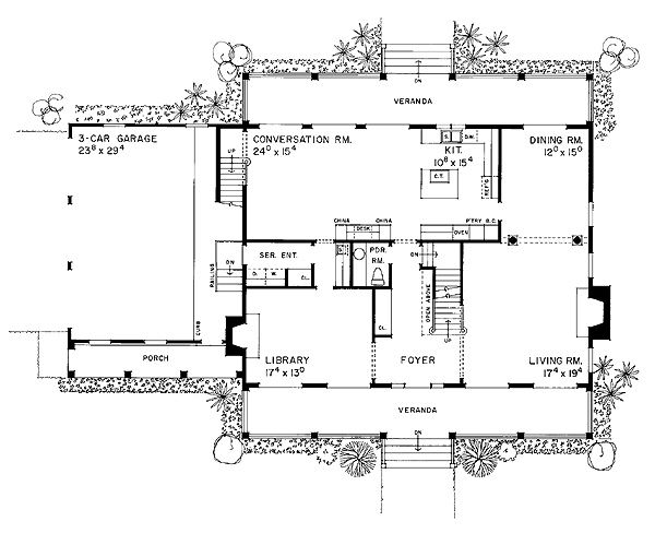 Colonial Southern Level One of Plan 95232