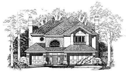 Mediterranean Elevation of Plan 95237