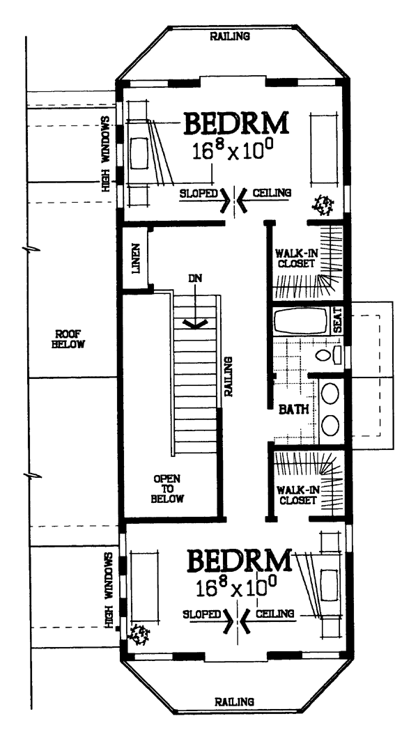 Country Farmhouse Victorian Level Two of Plan 95253