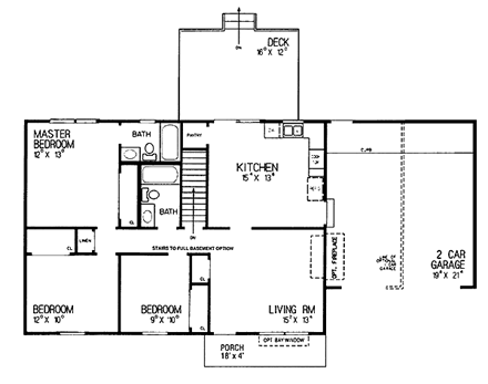 House Plan 95257 First Level Plan