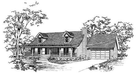 Country Elevation of Plan 95261