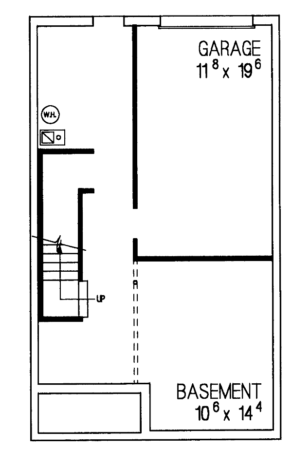 Traditional Lower Level of Plan 95266