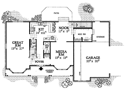 House Plan 95278 First Level Plan