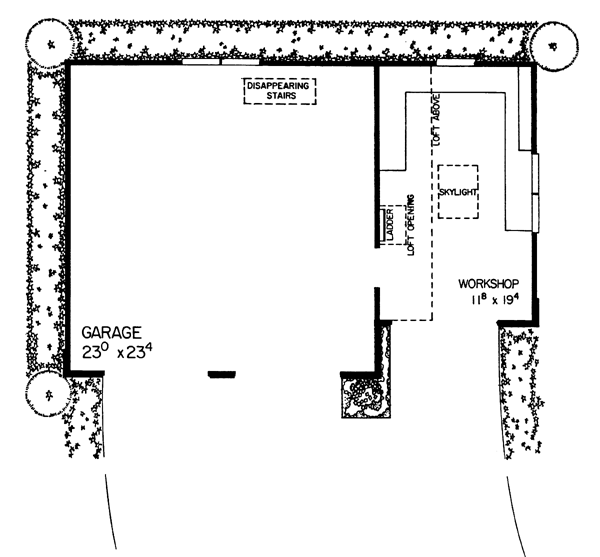 Craftsman Tudor Level One of Plan 95288