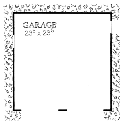 Garage Plan 95291 - 2 Car Garage First Level Plan