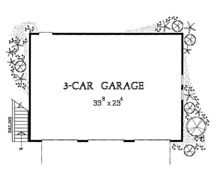 3 Car Garage Apartment Plan 95297 First Level Plan