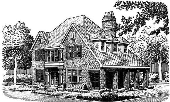 House Plan 95536 Elevation