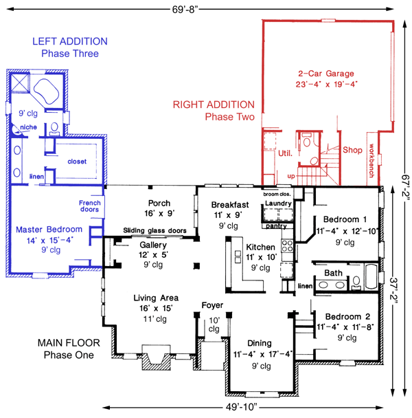European One-Story Level One of Plan 95542