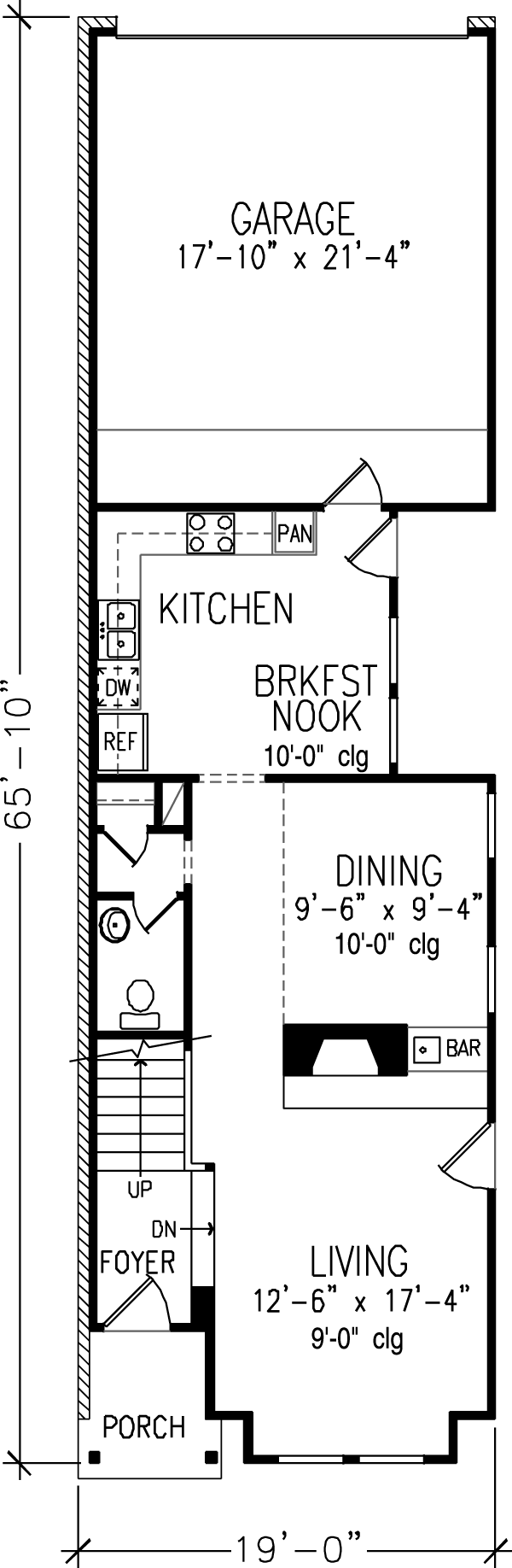 Country Narrow Lot Victorian Level One of Plan 95557