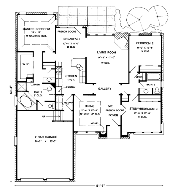 One-Story Level One of Plan 95563