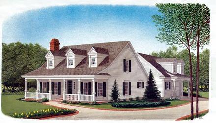 Country Southern Elevation of Plan 95585