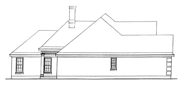 European, One-Story Plan with 1923 Sq. Ft., 3 Bedrooms, 2 Bathrooms, 2 Car Garage Picture 4