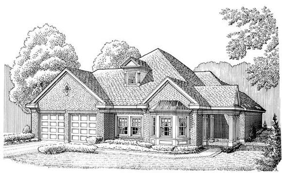 House Plan 95589 Elevation