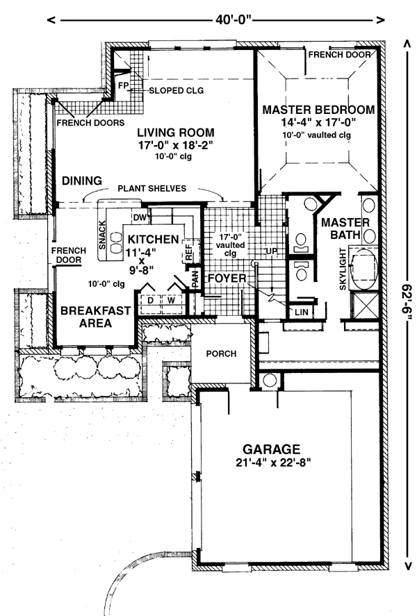 European Narrow Lot Level One of Plan 95590