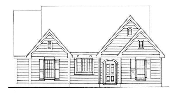 Country Plan with 1462 Sq. Ft., 2 Bedrooms, 1 Bathrooms Picture 2
