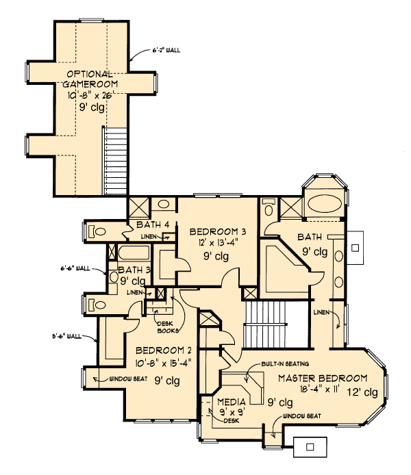 Country Craftsman Level Two of Plan 95592