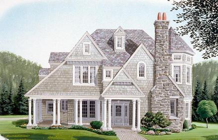 Country Craftsman Elevation of Plan 95592