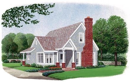 Country Craftsman Elevation of Plan 95601