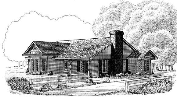 House Plan 95604 Elevation