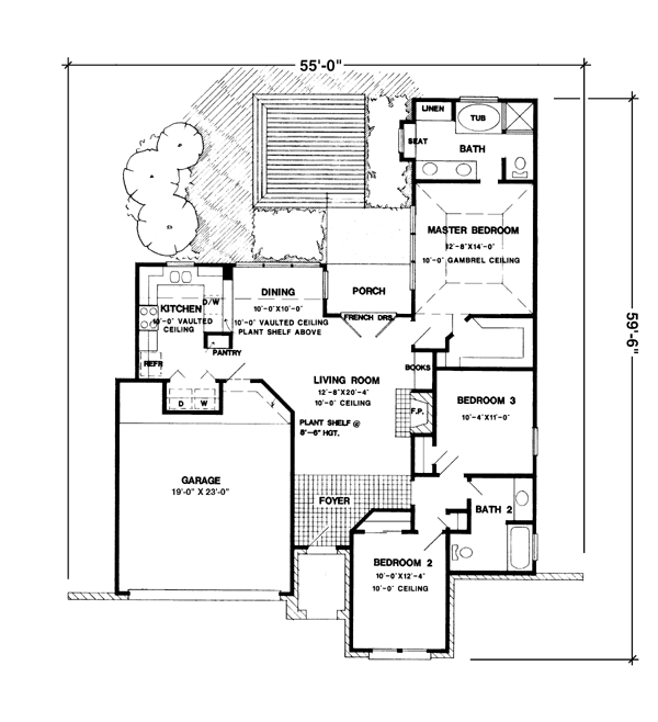 One-Story Level One of Plan 95605