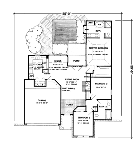 House Plan 95605 First Level Plan