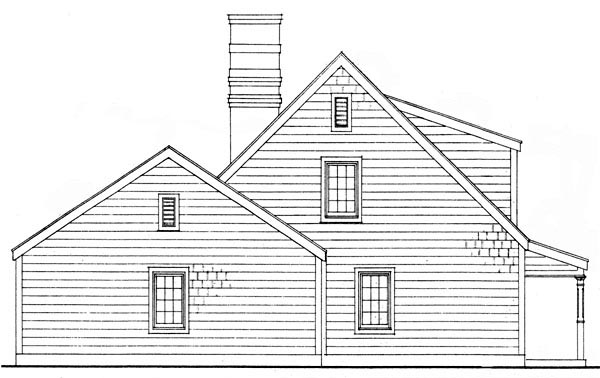 Bungalow, Country, Craftsman Plan with 1527 Sq. Ft., 3 Bedrooms, 2 Bathrooms, 2 Car Garage Picture 3