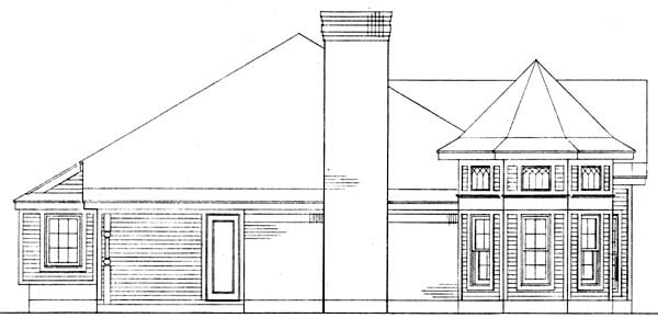 Country, One-Story, Victorian Plan with 1614 Sq. Ft., 3 Bedrooms, 2 Bathrooms, 2 Car Garage Picture 4