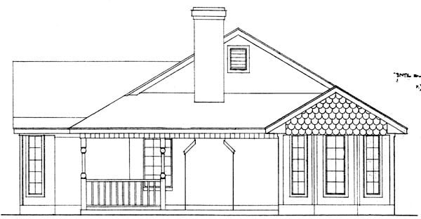 Country, Farmhouse, Victorian Plan with 1659 Sq. Ft., 3 Bedrooms, 2 Bathrooms Picture 3