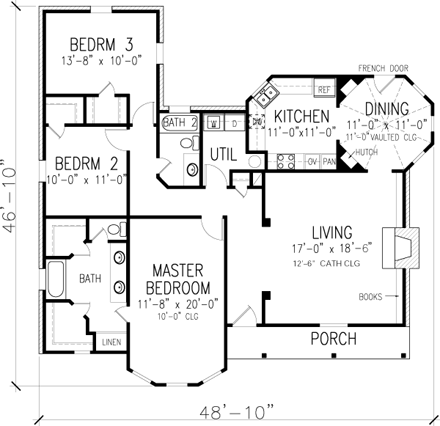 House Plan 95618 First Level Plan