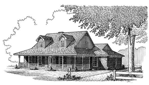 House Plan 95627 Elevation