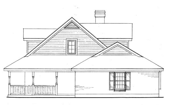 Country, Farmhouse, Southern Plan with 1783 Sq. Ft., 3 Bedrooms, 3 Bathrooms Picture 3